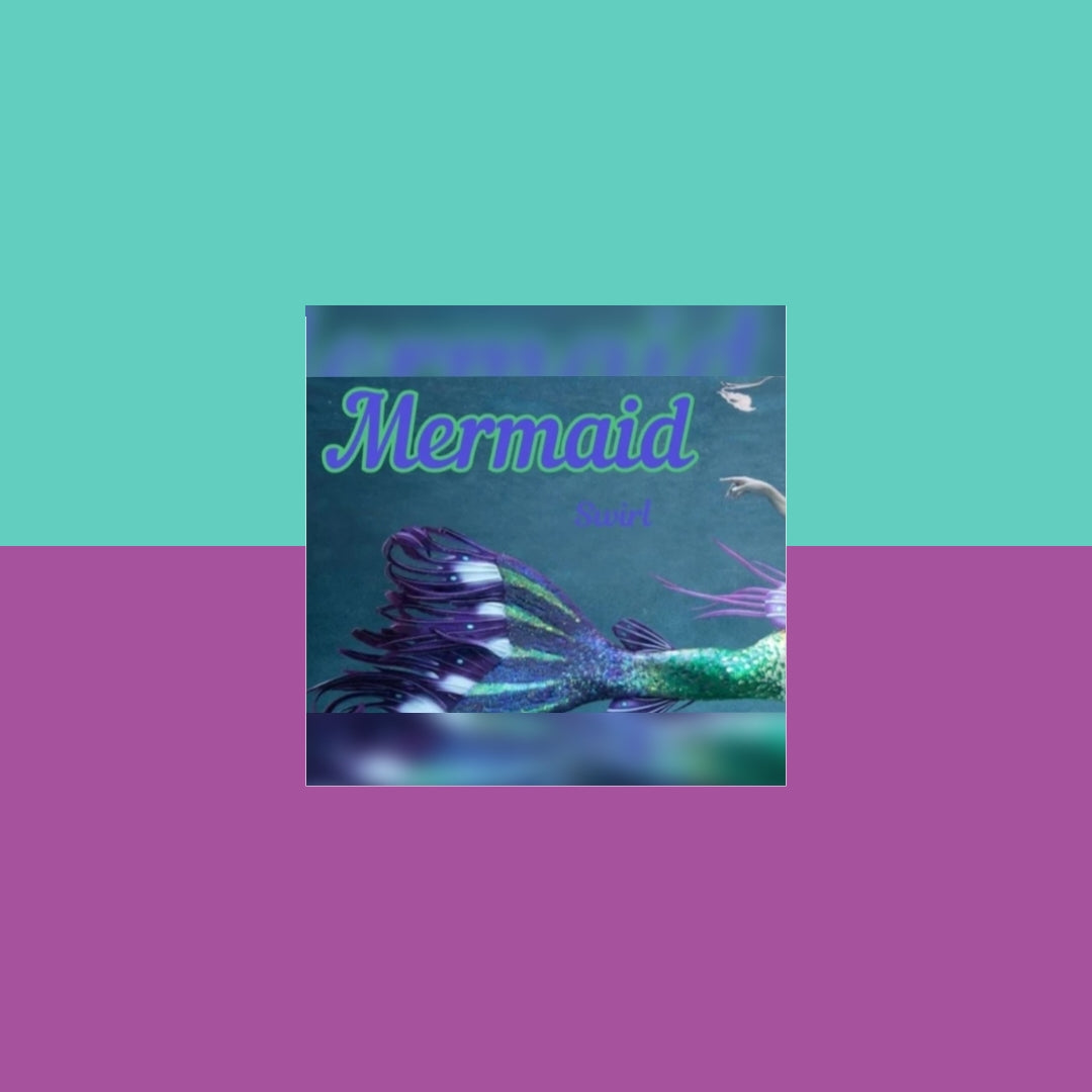 💧Mermaid💜 farvet på Silke mohair