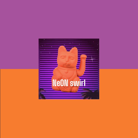 💜NeON🍊 farvet på Alpaca FLUF