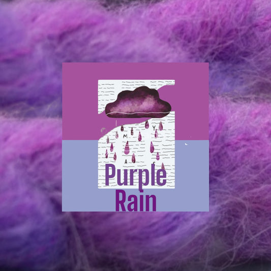 Purple rain swirl, farvet på Chunky uld