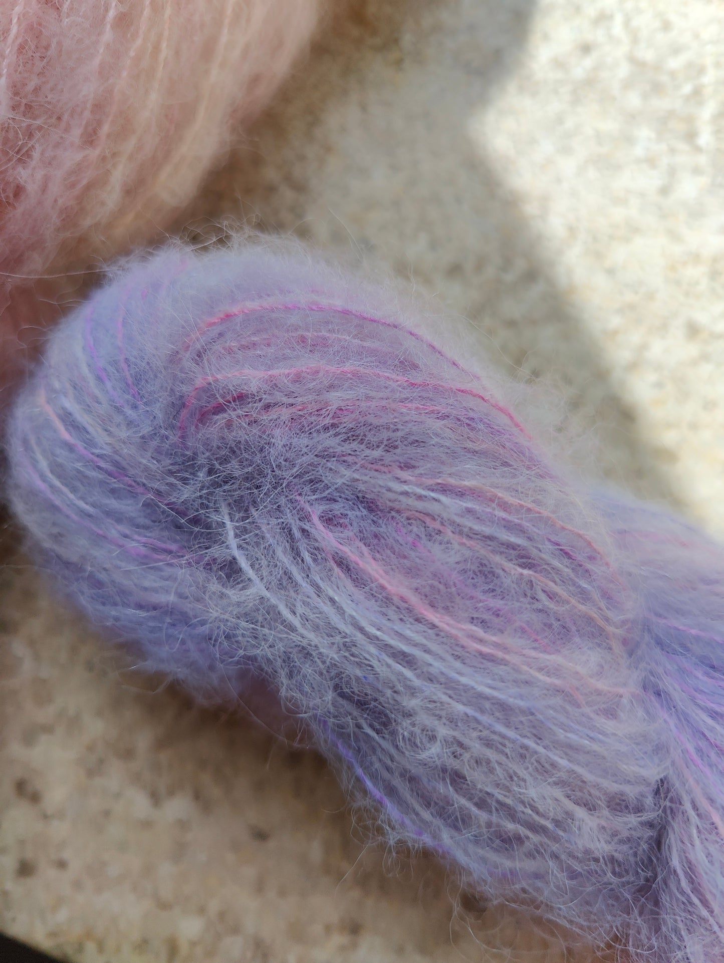 💜Purple rain🪻 farvet på Silke alpaca.