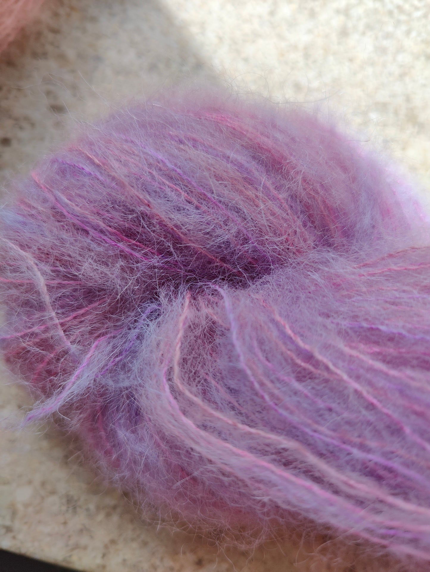 💜Blush🩰 farvet på Silke alpaca.