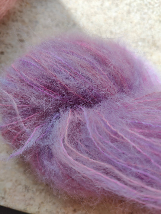 💜Blush🩰 farvet på Silke alpaca.