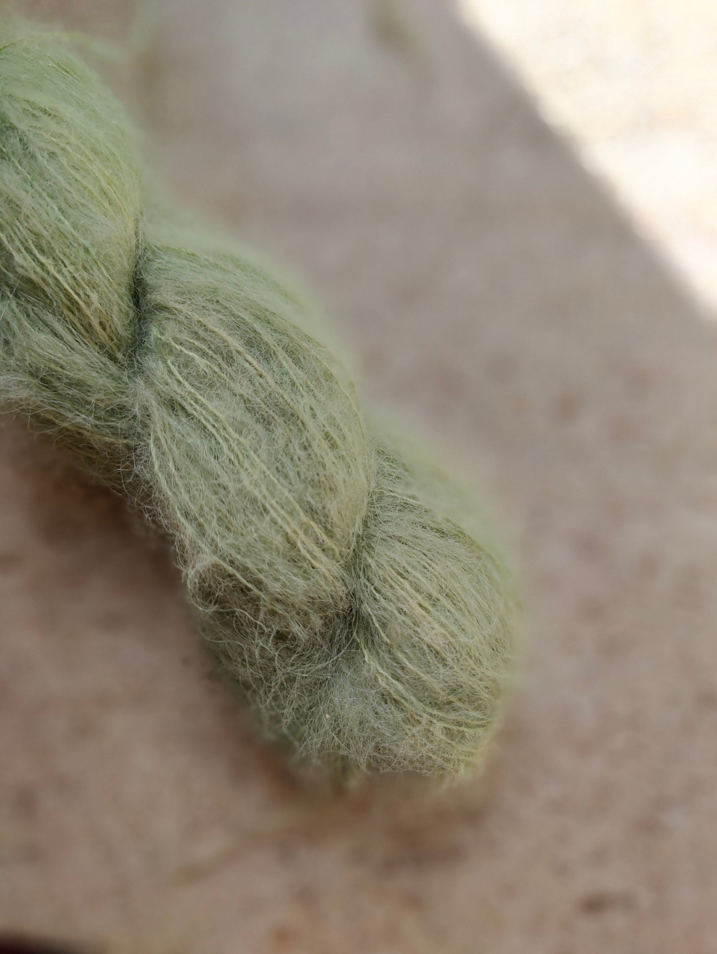 💚 Moss green 💚 farvet på silke alpaca