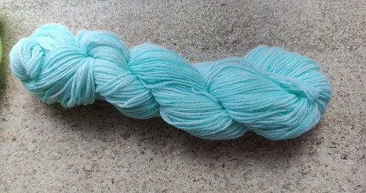 💧Aqua💧 farvet på Superwash merino