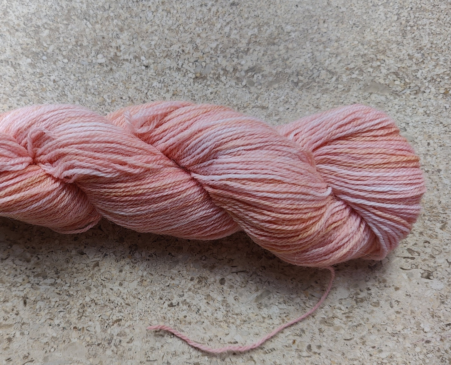 🍑Peach🍑 farvet på Alpaca mix