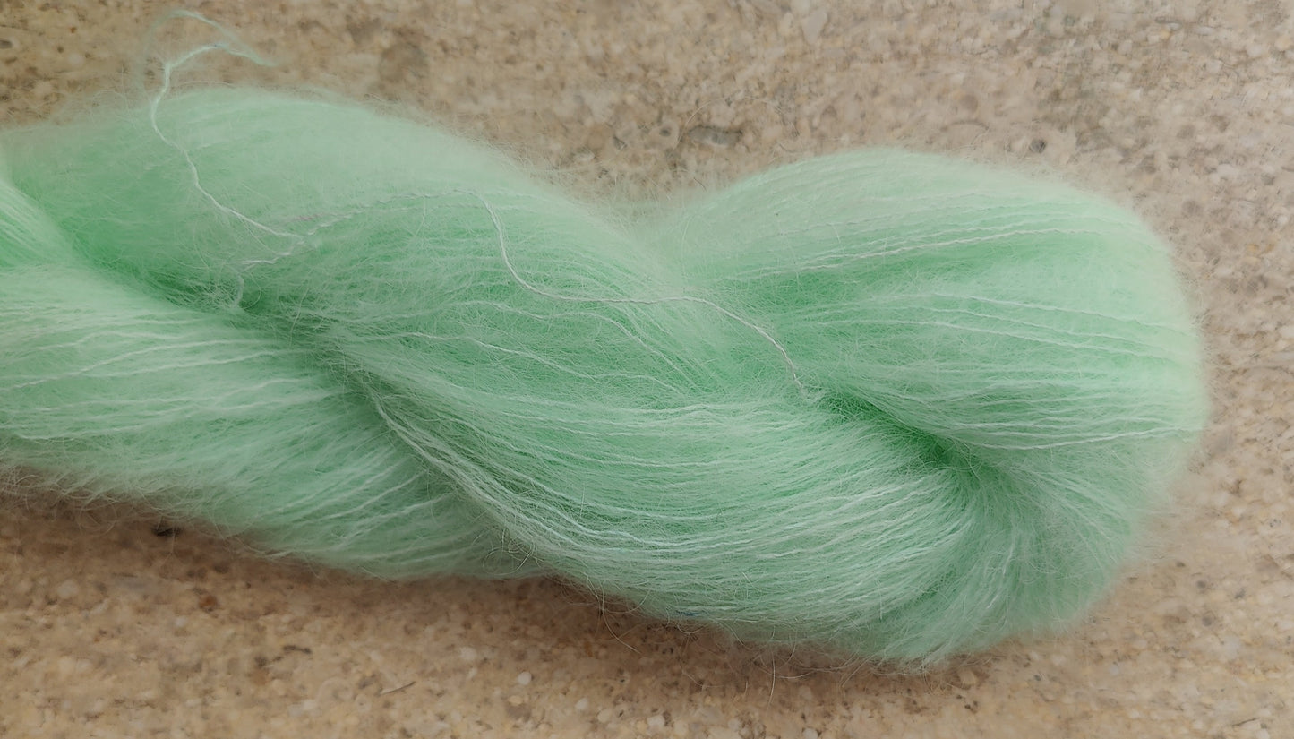 🍃Minty breeze🍃 farvet på Silke mohair